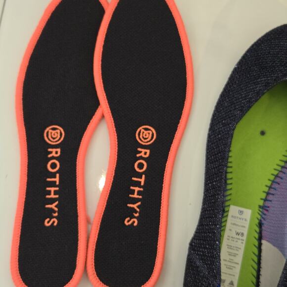 Rothy’s Flat In Retired Metallic Lattice Size 8 EUC - Picture 7 of 9